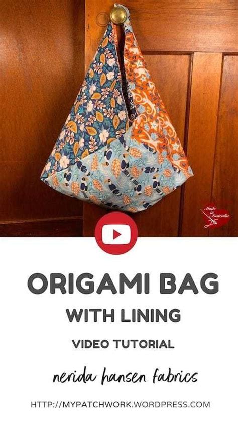 Origami Bag Tutorial In 2020 Origami Bag Bags Tutorial Sewing Tutorials