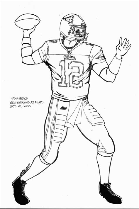Tom Brady Drawing at GetDrawings | Free download