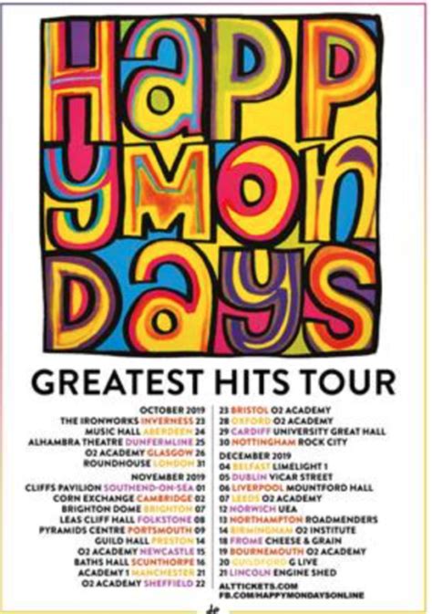Happy Mondays Announce Extensive Autumn Greatest Hits Tour