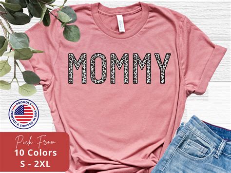 Cheetah Mommy Shirt T For Mom Mommy T Shirt Leopard Print Etsy