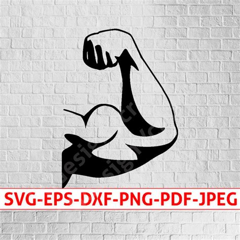 Biceps 2SVG Arm Muscle Svg Arm Flex Svg Strength Svg Svg Cut File