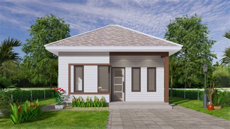 Small Home Design 65x6 Meter 22x20 Feet Hip Roof Small House Design