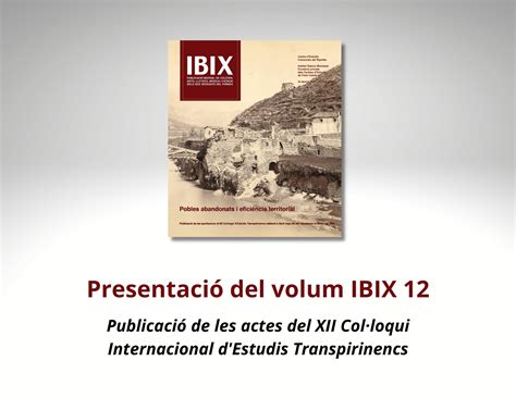 Aquest Dissabte Presentem El Número 12 De La Revista Ibix Institut