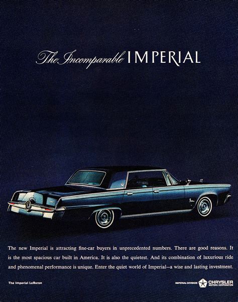 1964 chrysler imperial lebaron sedan ad classic cars today online