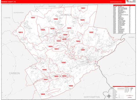 Zip Code Map Monroe County