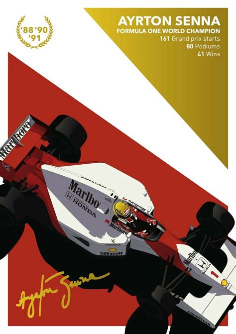Ayrton Senna Poster In 2021 Racing Poster Ayrton Senna