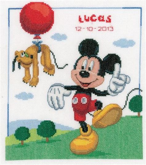 Check spelling or type a new query. Mickey Mouse Birth Sampler - cross stitch kit by Disney by ...