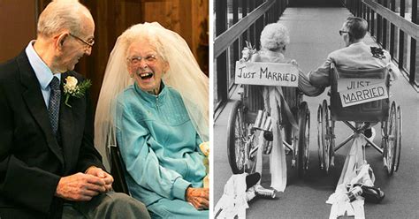 28 Elderly Couple Wedding Photos Proving Youre Never Too