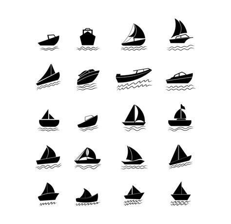 Collection Of Sailboat Silhouette 10399875 Vector Art At Vecteezy