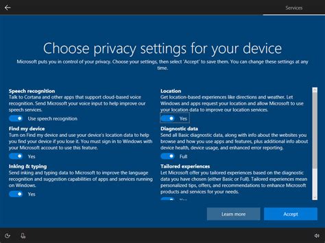 Microsoft Testing New Privacy Settings Layouts In Windows 10 Insider 17115