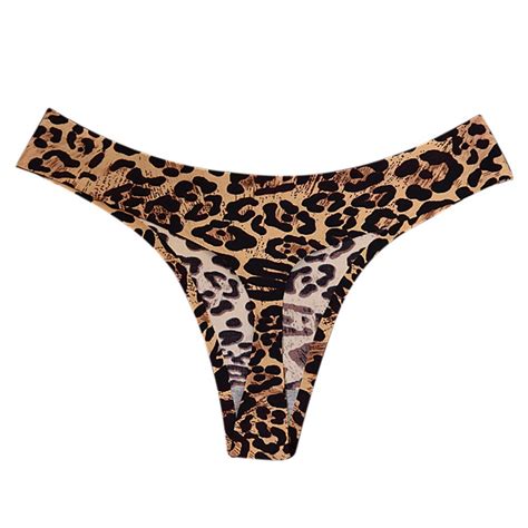 Feitong Sexy Cotton Underwear Panties Flower Underwear Womens Leopard