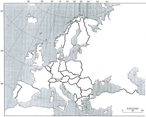 Blank Map Of Europe In The Cold War