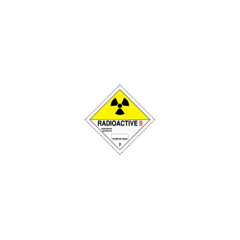 100mm Hazard Labels Class 7 Radioactive Material