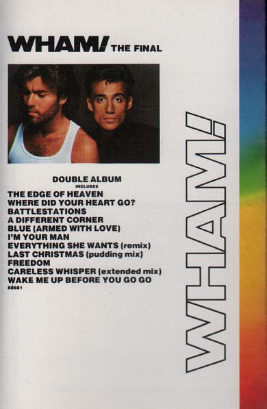 Wham The Final 1986 Cassette Discogs