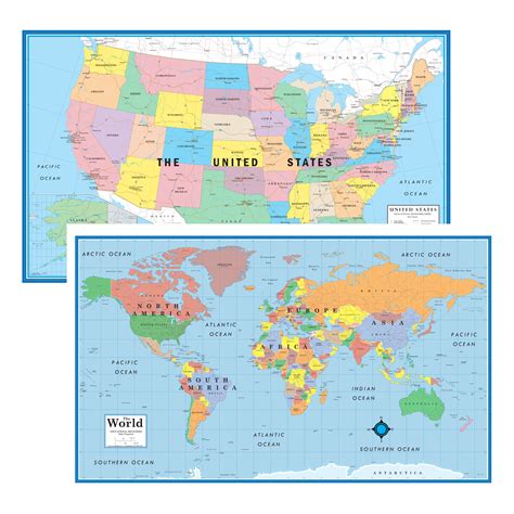 Beginners World And United States Maps Set Swiftmaps Online Maps Store