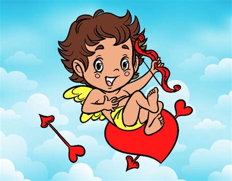 Dans la mythologie grecque, le dieu de l'amour cupidon appelé, et les romains appelaient cupidon elle. Dessin de Enfant Cupidon colorie par Membre non inscrit le ...