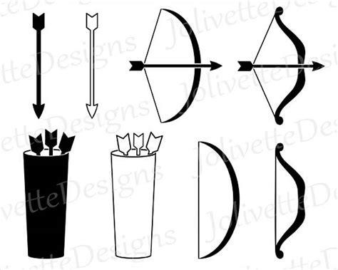 Bow And Arrow Silhouette At Getdrawings Free Download