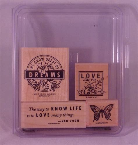 Amazon Com Stampin Up Dreams Du Jour Set Of Decorative Rubber Stamps Retired Arts Crafts