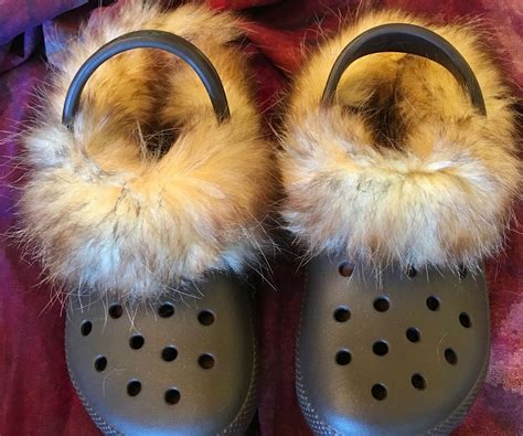 Fur Lined Crocs 8 Steps With Pictures Instructables