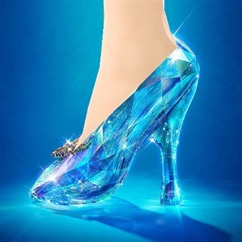 Cinderella Glass Slipper Pointed Heels Shallow Mouth Women Pumps Leather Diamond Wedding Shoes