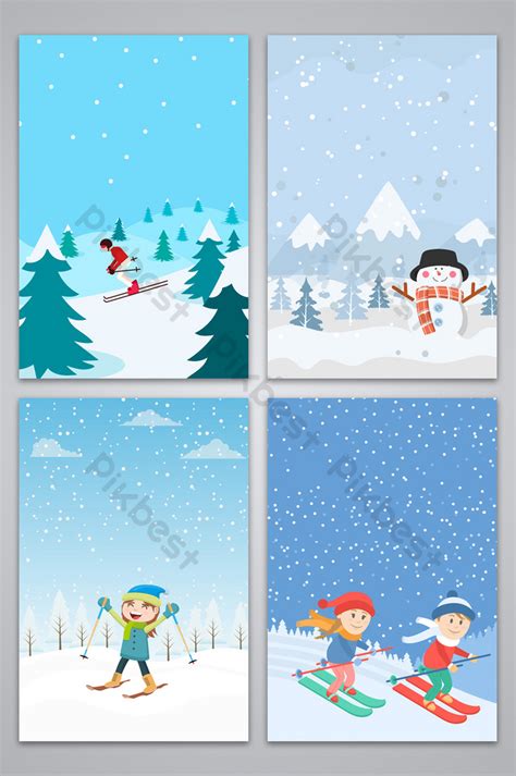Simple Northeast Winter Tourism Background Map Backgrounds Psd Free