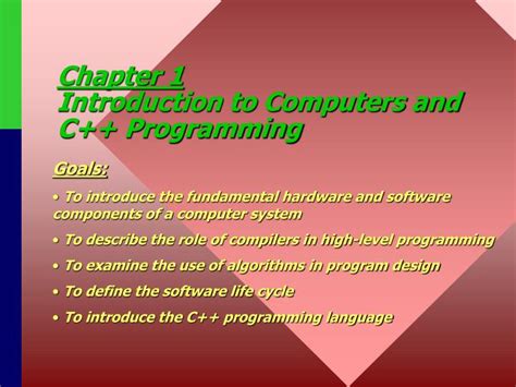 Ppt Chapter 1 Introduction To Computers And C Programming