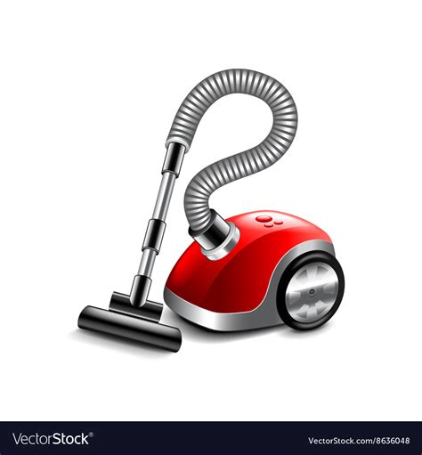 Vacuum Cleaner Isolated On White Royalty Free Vector Image