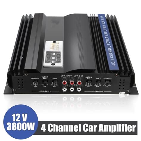 Buy 3800w 4 Channels Car Amplifier Speaker Car Audio