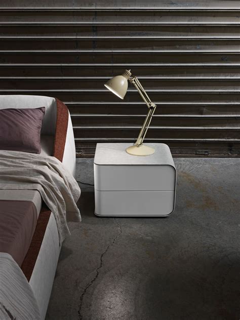 Presotto Passion Bedside Cabinet Designer Leather Furniture Uk Sale