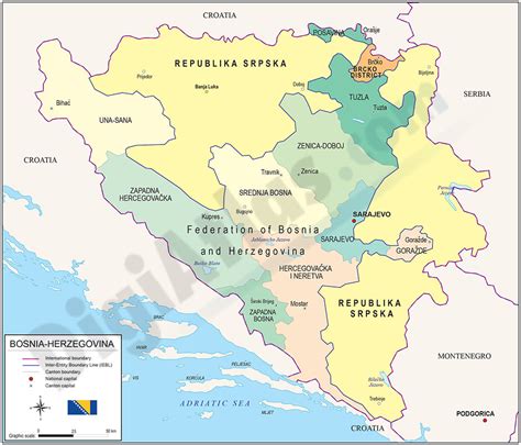 Map Of Bosnia And Herzegovina