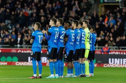 Clubs Players Pictured Start Soccer Match Editorial Stock Photo Stock