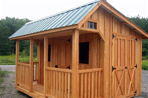 Saltbox Shed With Porch Freds Custom Sheds Custom Sheds Shed With