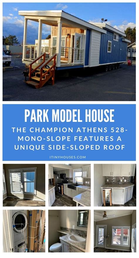 The Champion Athens 528 Mono Slope Features A Unique Side Sloped Roof