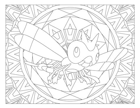 #193 Yanma Pokemon Coloring Page · Windingpathsart.com