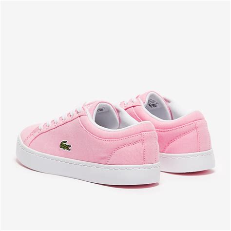 Girls Shoes Kids Lacoste Straightset Lace Light Pink