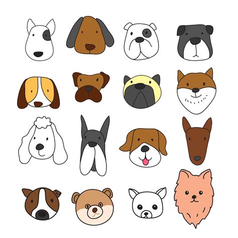 Cute 8 Bit Puppy Dog Face Vector Illustration Pixel P
