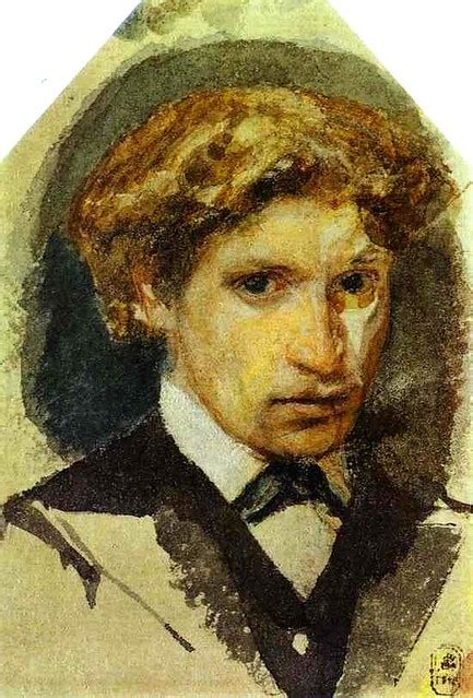 Vrubel Mikhail 1856 1910 1882 Self Portrait The Russian Museum