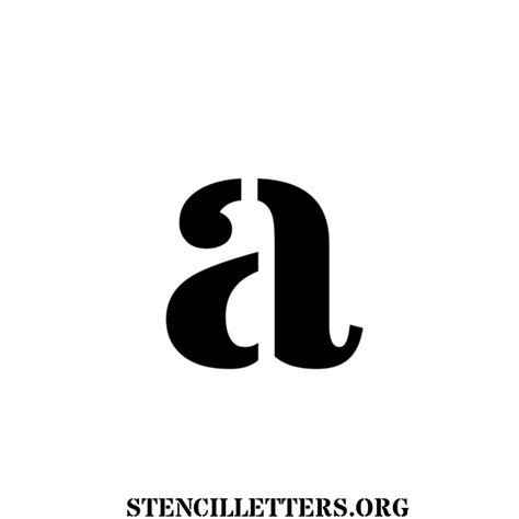 Simple Serif Free Printable Letter Stencils With Outline
