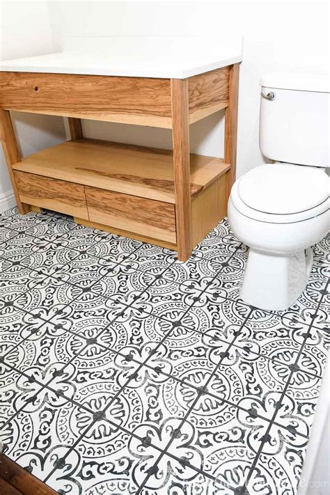 Bathroom Floor Tiles Black And White Pattern Floor Roma