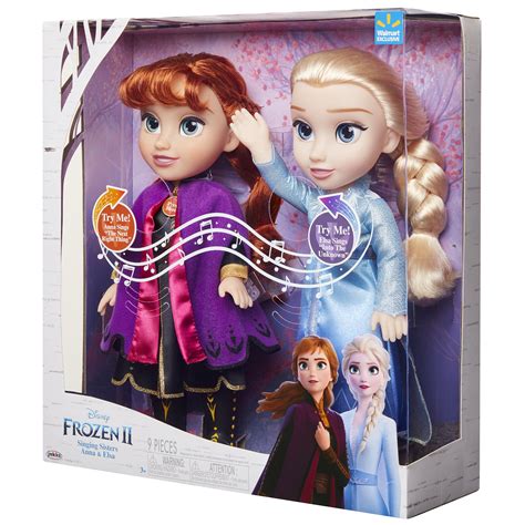 Frozen 2 Singing Sisters Elsa And Anna Dolls Dollar Poster