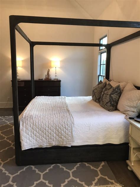 Check out these romantic canopy bed designs on hgtv.com. Restoration Hardware Martens Canopy Bed, King for Sale in ...