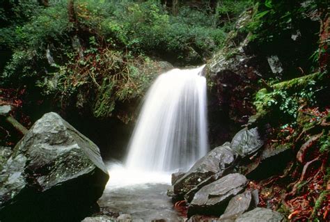 Waterfall Smoky Mountain National Park Great Smoky National Park