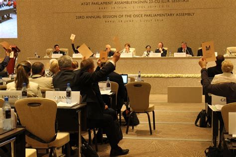 2nd Committee Voting Baku 30 June 2014 Osce Parliamentary Assembly