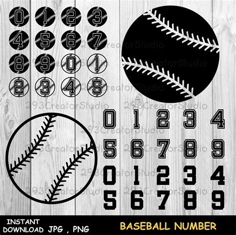 Baseball Letters Baseball Numbers Baseball Svg Softball Digital