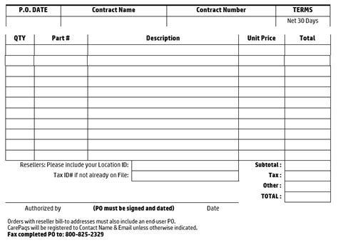 purchase order template format excel word   excel tmp