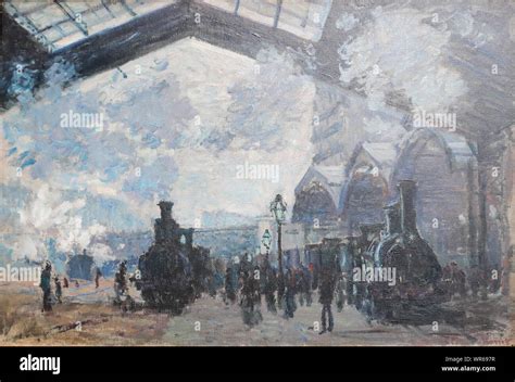 The Gare St Lazare By French Impressionist Painter Claude Monet At The