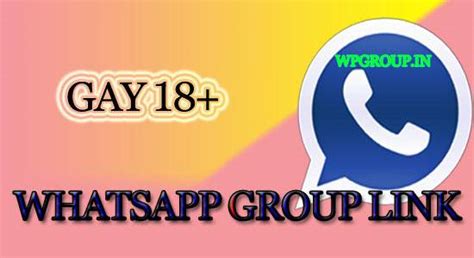 Gay Whatsapp Groups Gay Whatsapp Group Links Wp Groups