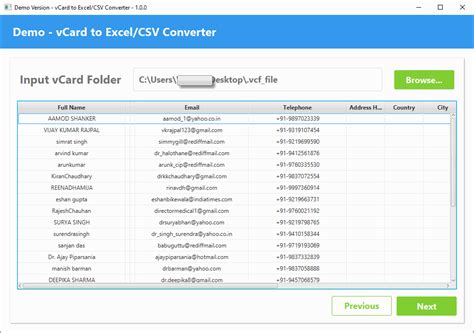 Vcard To Excel Converter To Open Vcf File And Convert Vcf To Excel Format