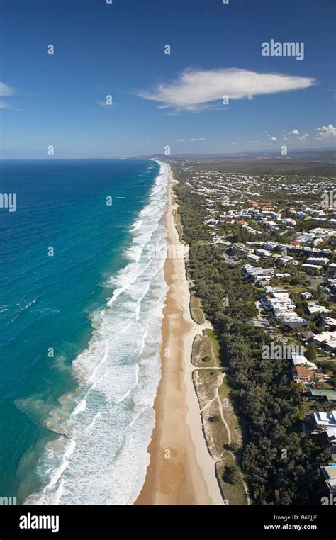 Sunshine Beach Sunshine Coast Queensland Australia Aerial Stock Photo