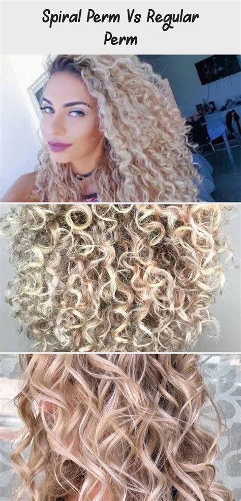 Spiral Perm Vs Regular Perm Arianna Schamberger In 2020 With Images Spiral Perm Permed